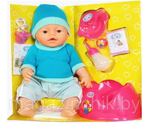 Одежда для куклы пупс 43 см (аналог Baby Born), 3 предмета - фото 2 - id-p59558094