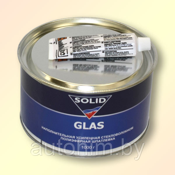 SOLID GLASS Шпатлёвка со стекловолокном, 1 кг.
