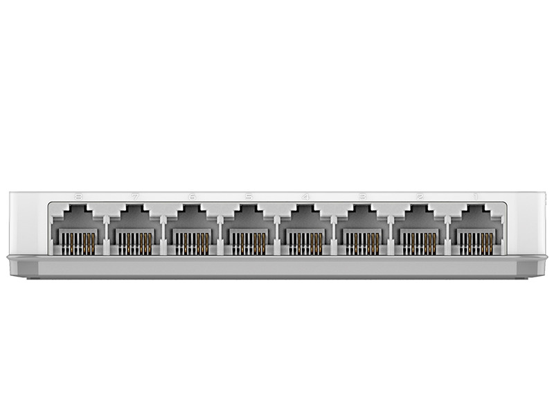 Неуправляемый коммутатор D-Link DES-1008C с 8 портами 10/100Base-TX и функцией энергосбережения - фото 2 - id-p59593450