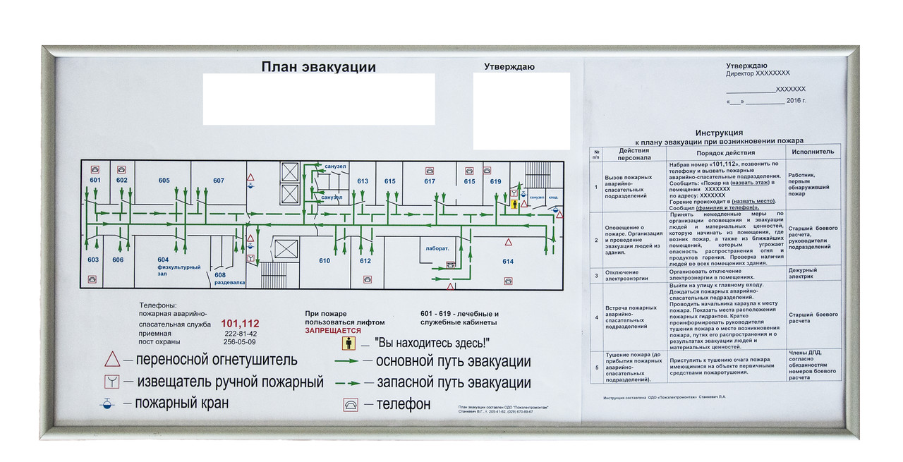 Требования к плану эвакуации 2022