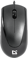 Проводная оптическая мышь Defender Optimum MB-150 PS/2 черный, 3 кнопки, 800 dpi