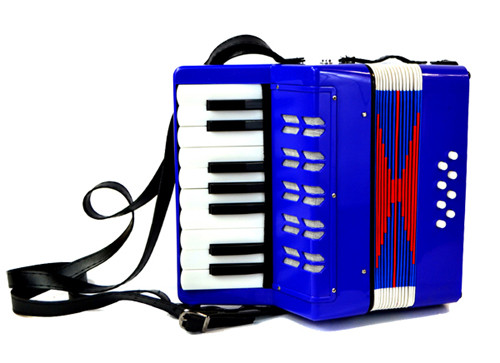 Музыкальный инструмент Аккордеон большой 6501​ (цвет синий, красный, черный)