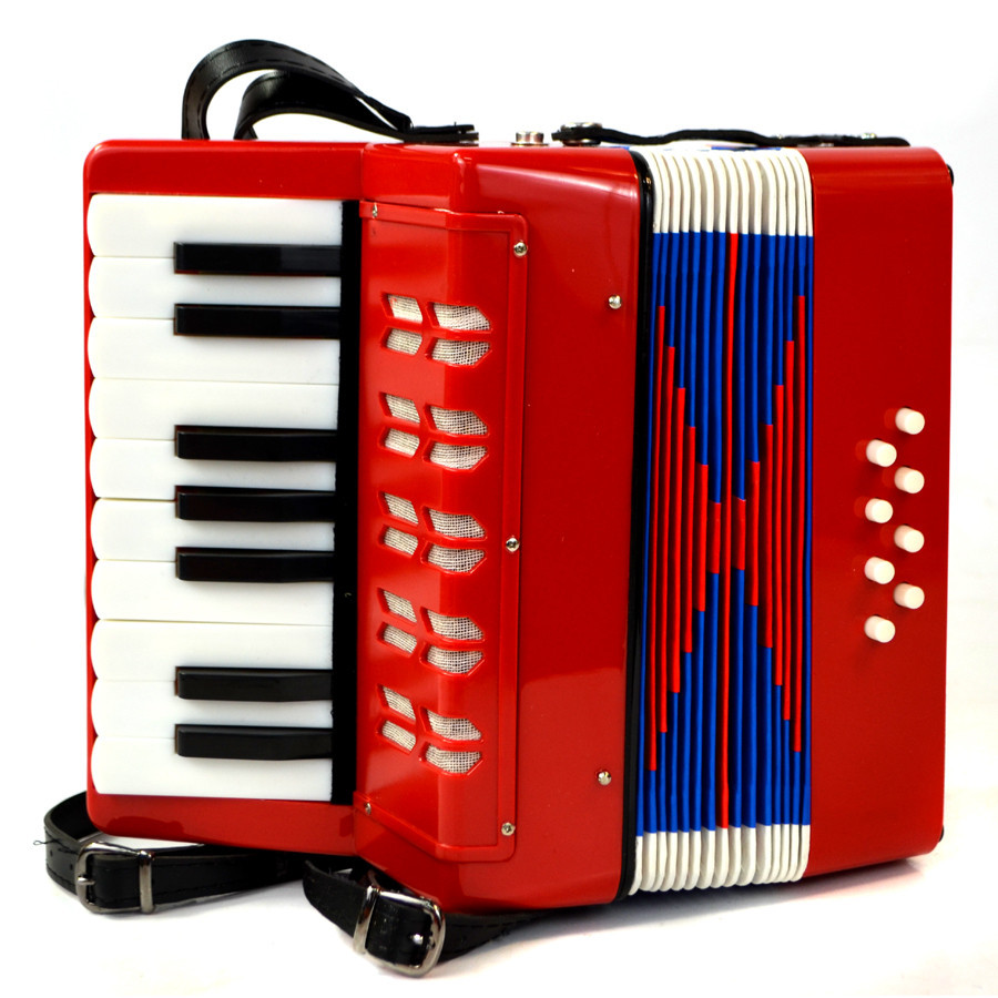 Музыкальный инструмент Аккордеон большой 6501 (цвет синий, красный, черный) - фото 7 - id-p59672730