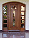 Двери деревянные со стеклом, фото 2