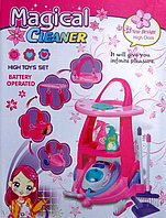 Детский набор для уборки 3991а с игрушечным пылесосом со световыми и звуковыми эффектами