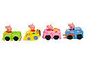 Игровой набор Свинка Пеппа Автодорога Peppa Pig, 4 фигурки на машинках, xz-366, фото 3