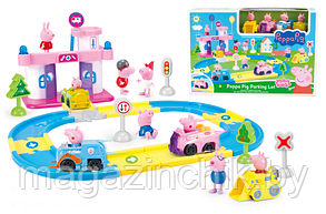 Игровой набор Свинка Пеппа Автодорога Peppa Pig, 4 фигурки на машинках, xz-366