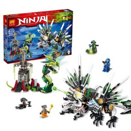 Конструктор Lele Ninja (аналог Lego Ninjago) 79132 "Битва титанов", 959 дет - фото 1 - id-p59678182