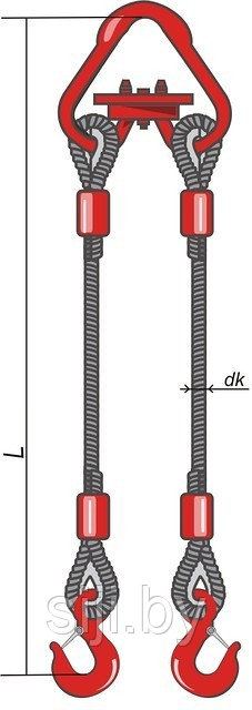 2СК - Строп канатный двухветвевой (Паук)