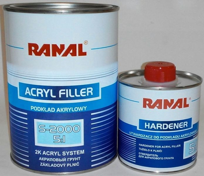 RANAL 10362-6 Грунт акриловый S-2000 5+1 0,8+0,16 графитовый