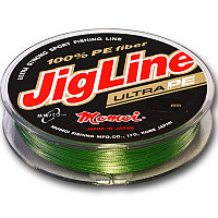 Плетёный шнур JigLine Ultra PE 100м  0,05мм 4,0кг Зелёный