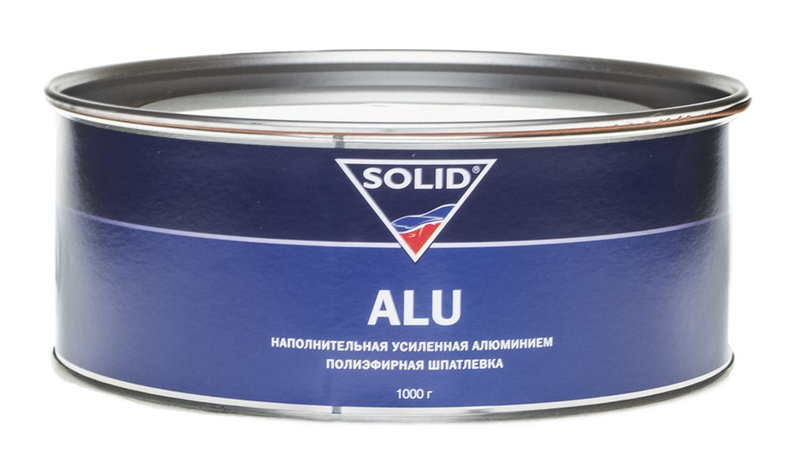 SOLID 314.1000 ALU шпатлёвка с алюминием 1кг с отвердителем (Замена CSX-01.010.1000.XSO), фото 2
