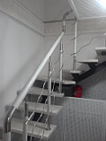 Ограждения внутридомовых лестниц на металлическом косоуре, фото 7