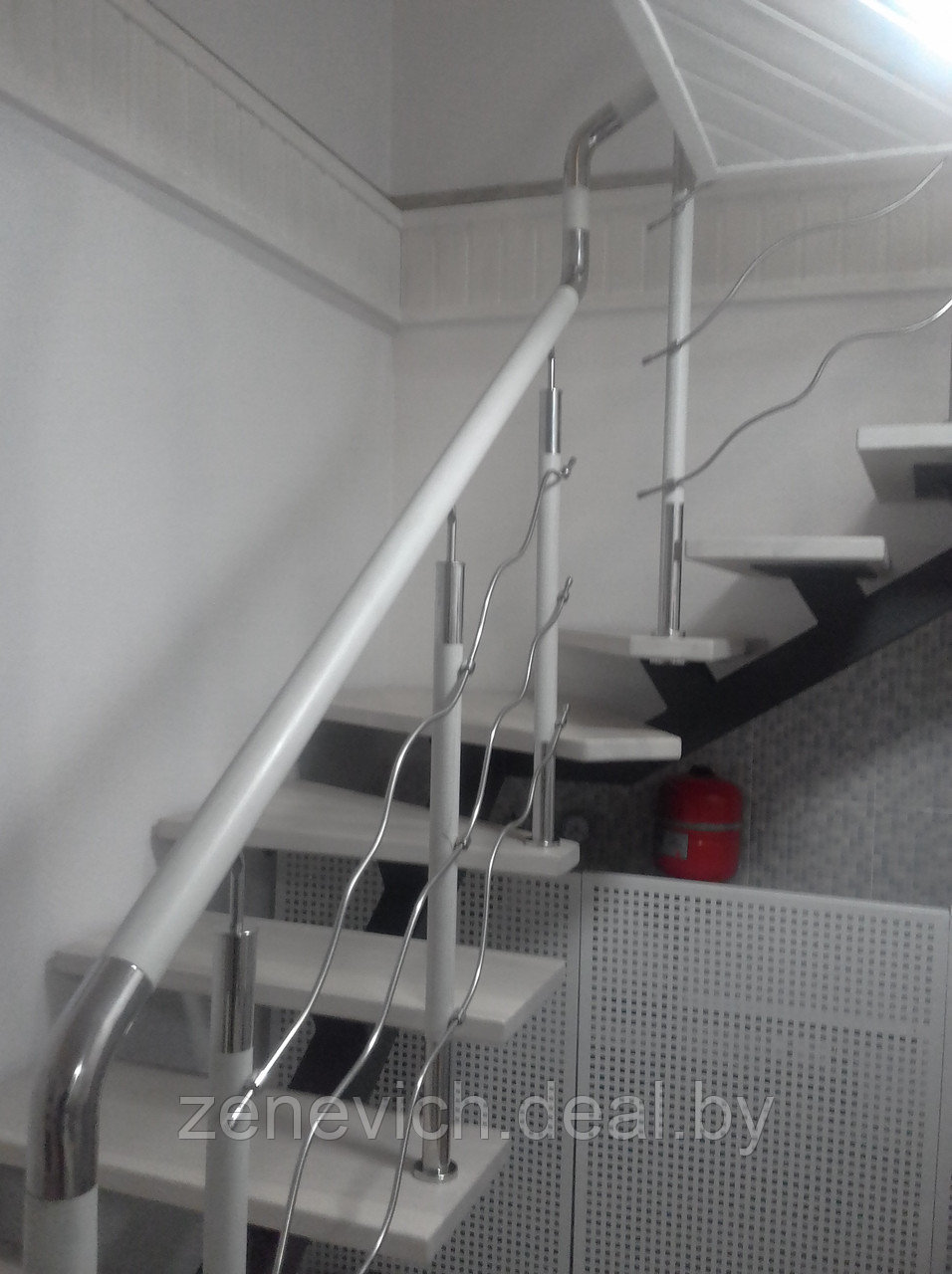 Ограждения внутридомовых лестниц на металлическом косоуре - фото 7 - id-p59747002