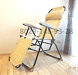 Кресло -Шезлонг  для сада, пляжа и дачи. 8 положений спинки. Шезлон для дачи К3, фото 2
