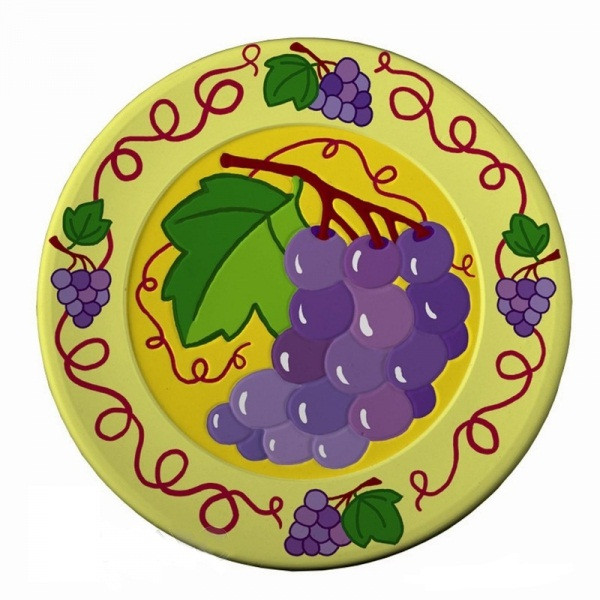 Декоративная тарелка под роспись "Виноград" Lori Т-002 - фото 5 - id-p59768654