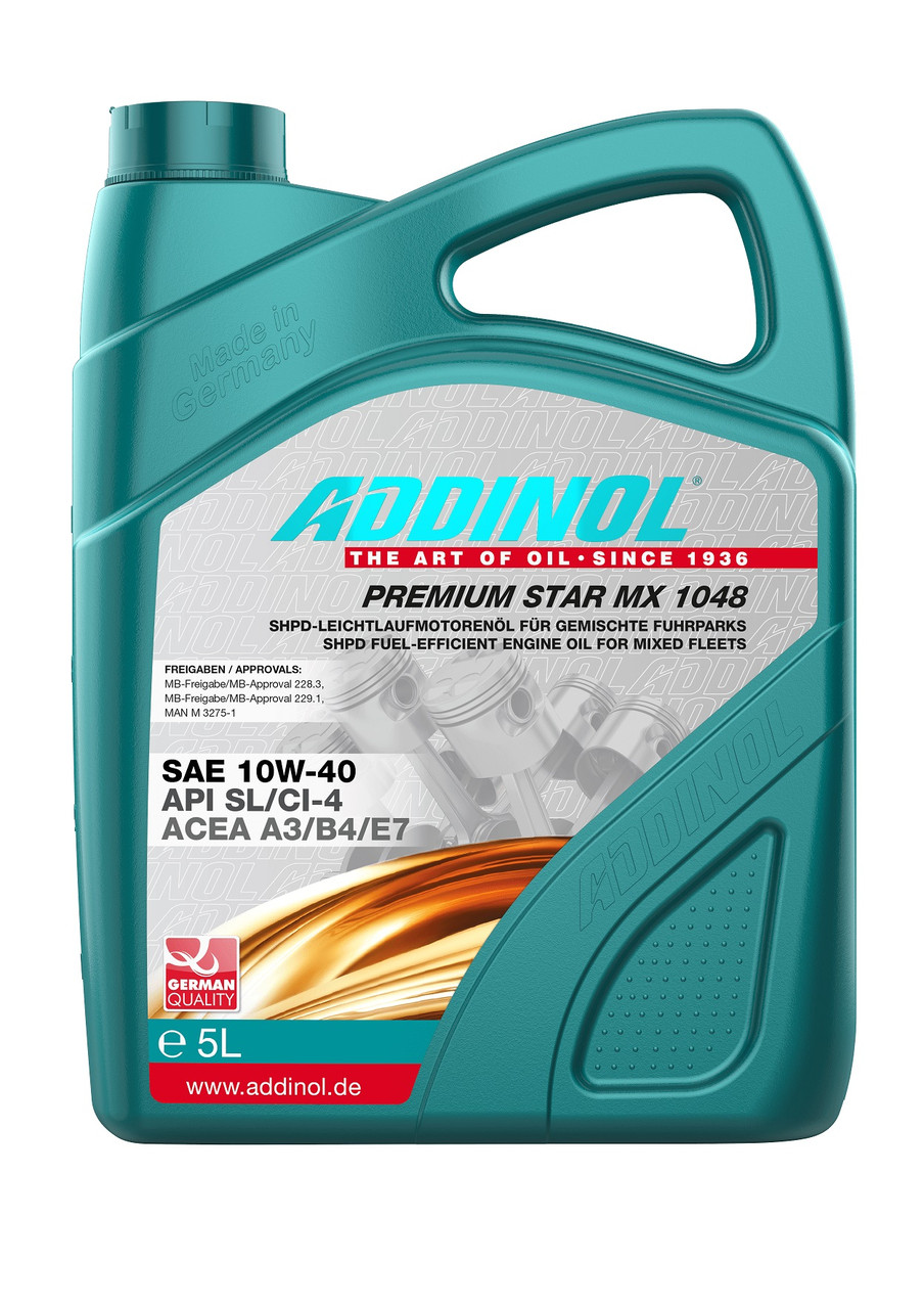 Масло моторное ADDINOL полусинтетическое Premium Star MX 1048, 10W40, 5л - фото 1 - id-p58861712