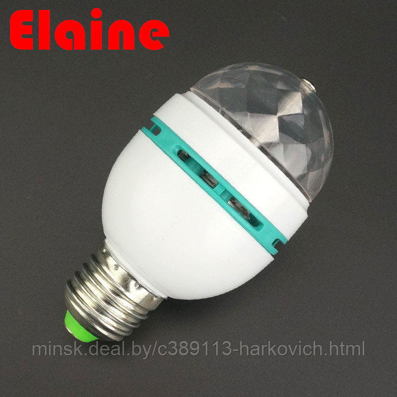2016 E27 3 Вт 110 В-220 В Красочные Авто Вращающийся RGB проектор Кристалл led Свет Этапа Magic Ball DJ