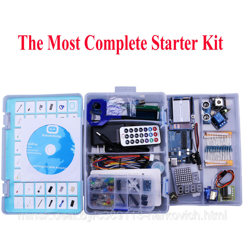 Elego ООН Проект Наиболее Полное Starter Kit для Arduino Mega2560 UNO Nano с Учебник/Питания/Servo