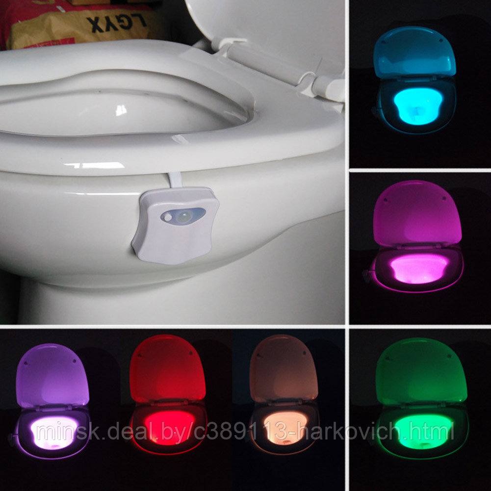   Горячая 8 Цвет Смарт-Ванная Комната Автоматический Сиденье LED Тела Датчик Движения Активированный