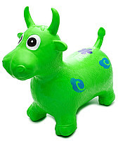 Попрыгунчик, попрыгун корова, резиновая зеленая