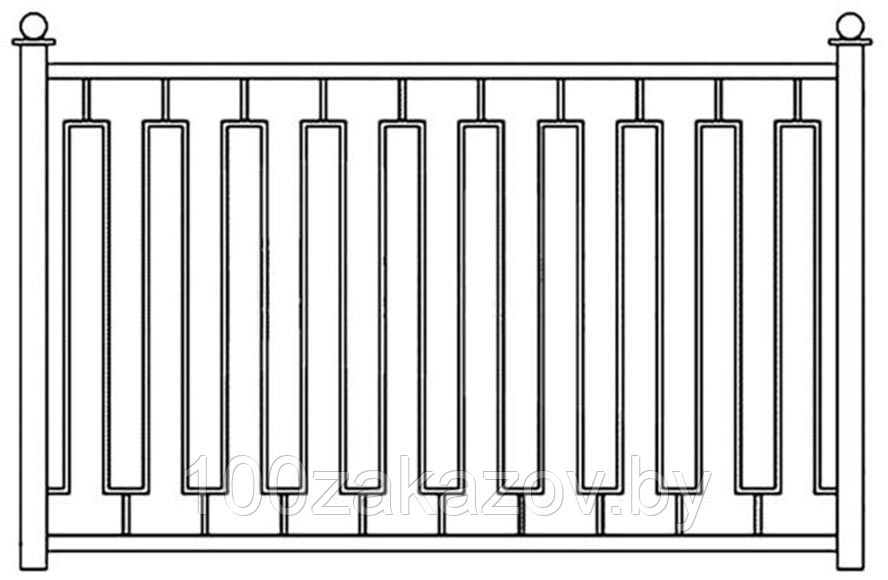Забор кованый ЗСК-7 - фото 1 - id-p59988839