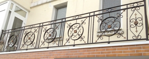 Ограждение балкона под ключ. Ковка. - фото 1 - id-p59989203