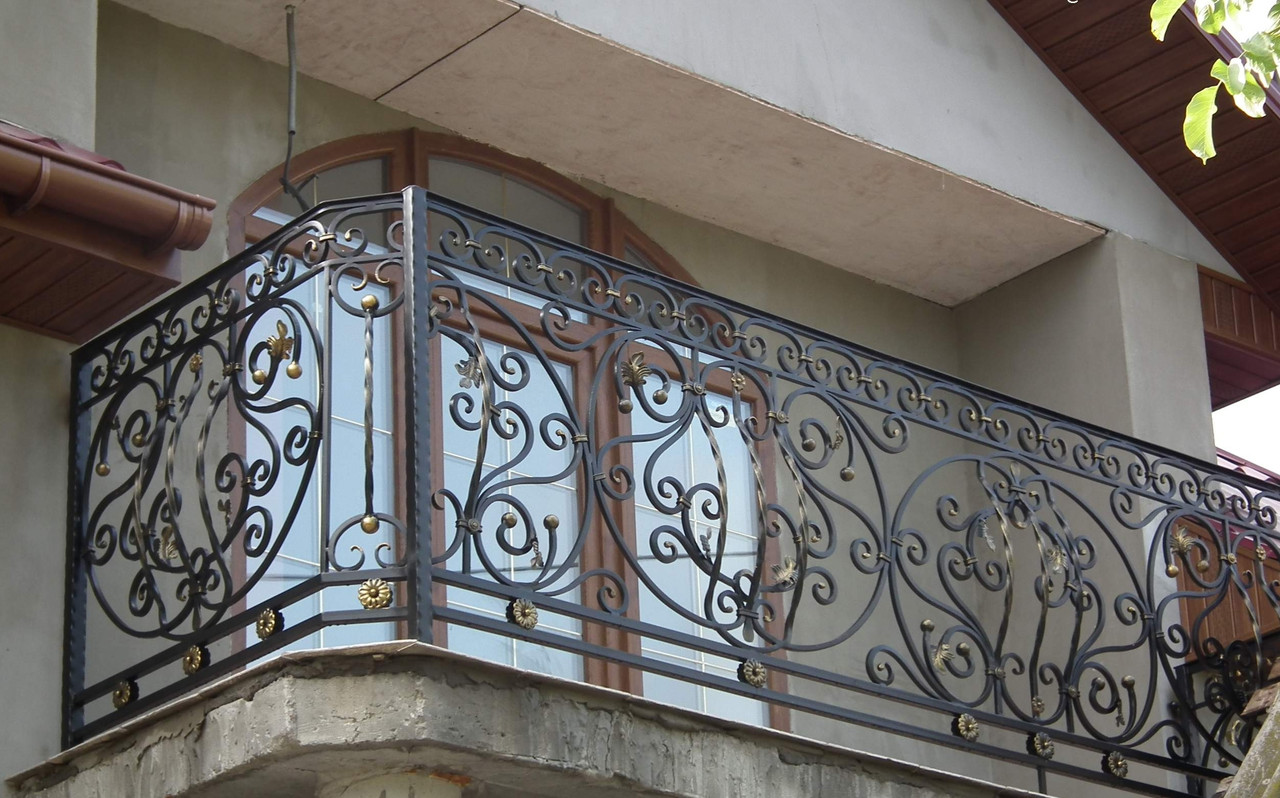 Кованый балкон из металла под ключ. - фото 1 - id-p59989575