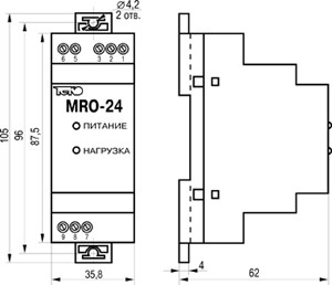 Релейный модуль MR0-24 - фото 2 - id-p2411030