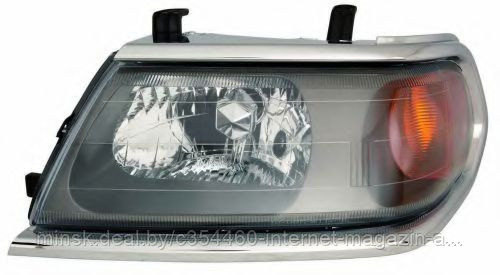 Фара левая MITSUBISHI PAJERO MONTERO 06-07 С МОЛДИНГ ХРОМ - фото 1 - id-p60215047