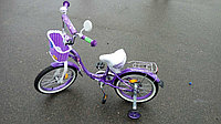 Детский велосипед для девочки Butterfly 16 ( фиолетовый)