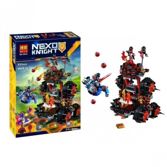 Конструктор Bela 10518 Nexo Knights (аналог Lego 70321) "Осадная башня Генерала Магмара" 531 деталь