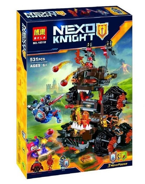 Конструктор Bela 10518 Nexo Knights (аналог Lego 70321) "Осадная башня Генерала Магмара" 531 деталь - фото 5 - id-p60316293