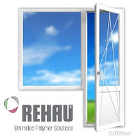 Балконный блок REHAU (окно + дверь)