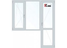 Балконный блок KBE (окно + дверь)