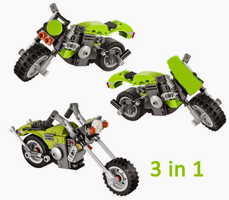 Конструктор Decool 3109 "Architect 3в1" Мотоциклы (аналог LEGO) 129 деталей - фото 2 - id-p60316644