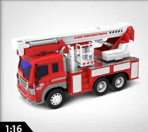 Игрушка транспортная "Пожарная машина" , со световым и звуковым эффектом