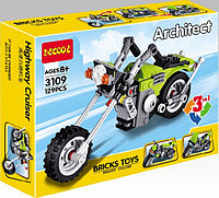 Конструктор Decool 3109 "Architect 3в1" Мотоциклы (аналог LEGO) 129 деталей