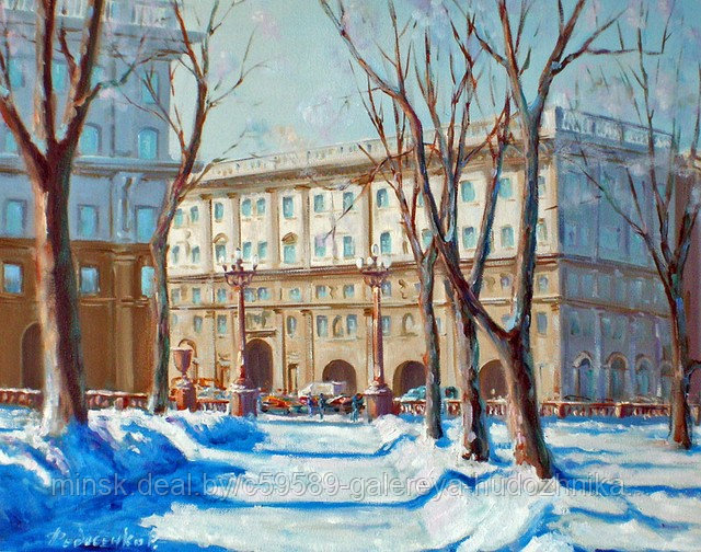 Александровский сквер, вид в сторону ГУМа. Минск