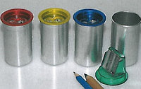 Точилка для карандашей KUM с контейнером, 2-отв., металл