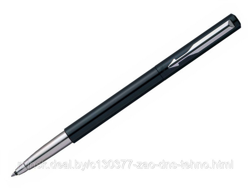 Ручка перьевая PARKER VECTOR Black, черный корпус с деталями из нержавеющей стали