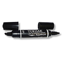 Маркер 2-х сторонний перманентный TUKZAR TWINGO, черный