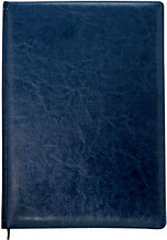 Еженедельник NATURE INDEX, кожзам, синий, линирован, 128 стр.