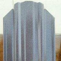Штакетник до 150 мкм! металлический для забора UNIX "Моккачино" двусторонний глянец 0,45-0,5 мм