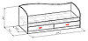 Подростковая кровать с ящиками Лагуна 2 фабрика Мебель-Класс - варианты цвета, фото 3