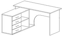 Стол компьютерный Мэдисон-1 фабрики Мебель-Класс, фото 3