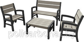 Комплект мебели MONTERO WLF Bench set (диван, 2кресла, столик)