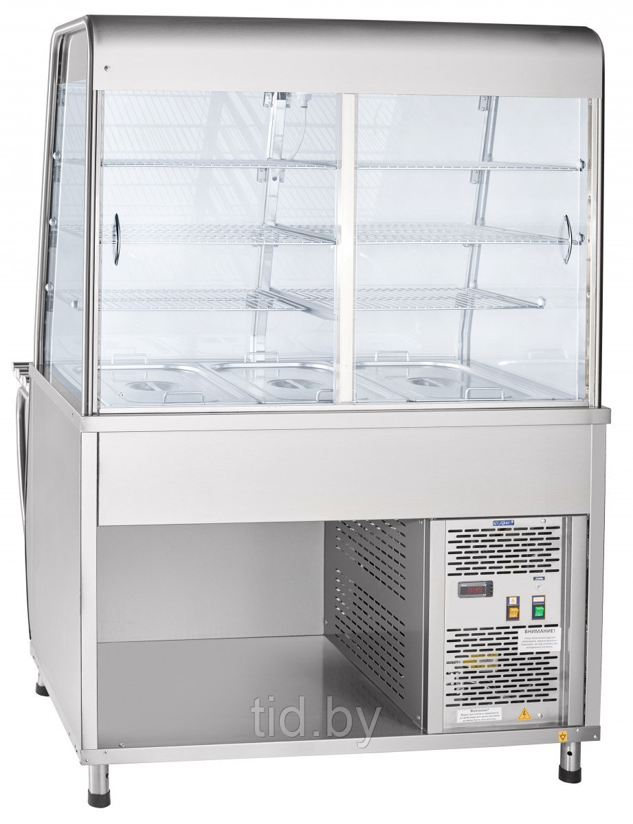 Прилавок-витрина холодильный ABAT ПВВ(Н)-70Т-С-НШ - фото 2 - id-p13122377