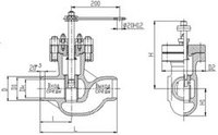 Клапан регулирующий Т-36Б Ду150