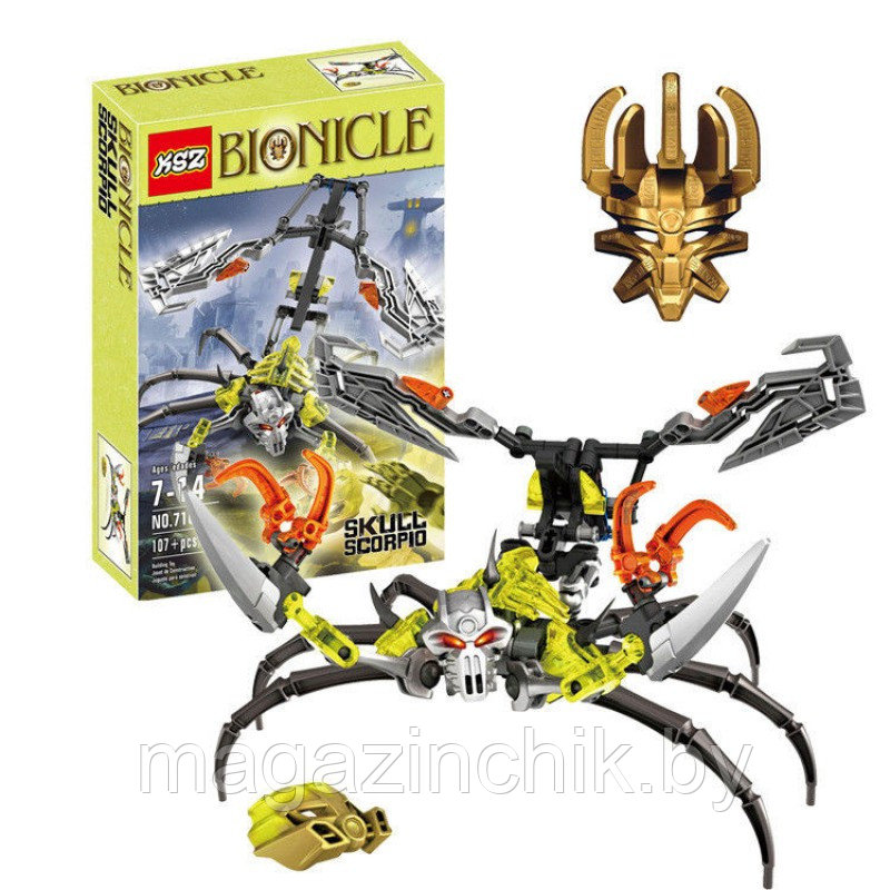 Конструктор Bionicle Скорпионий череп 710-4 аналог Лего (LEGO) Бионикл  70794 (ID#60466153), цена: 32 руб., купить на Deal.by